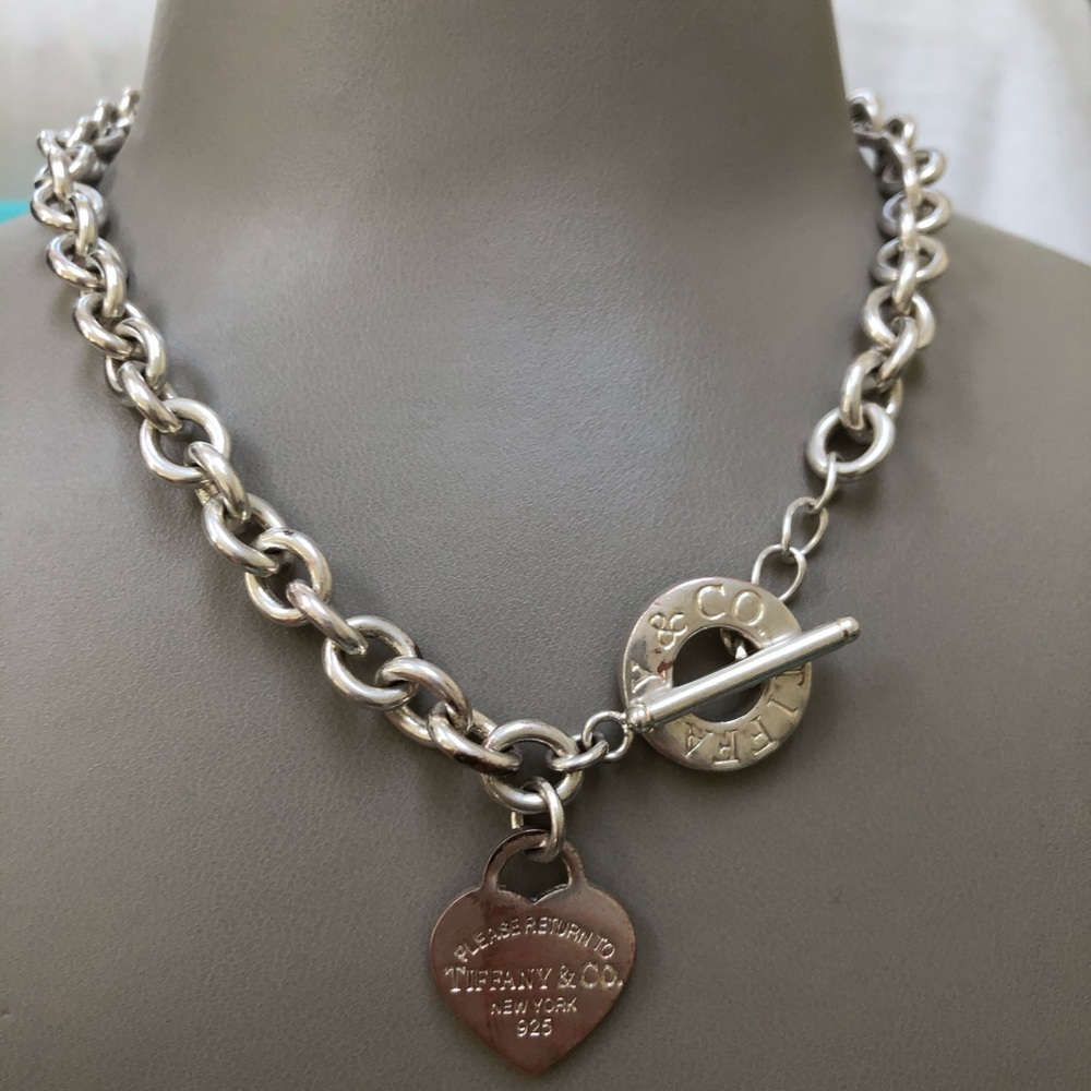 Tiffany&Co toggle heart pendent necklace